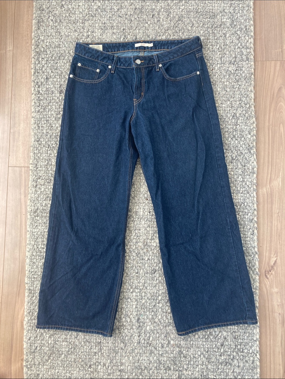 Levi's Dark Blue Wide “low loose” Leg Jeans